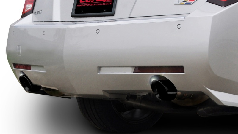 Cadillac CTS Axle-Back Exhaust - Dual Rear Exit - CORSA Performance - Sport Axle-Back - Black - `11-`14